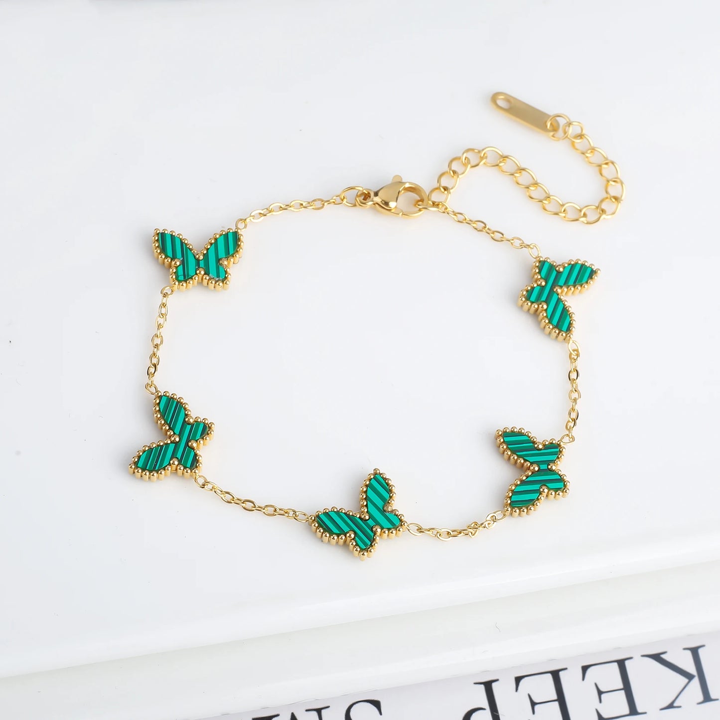 3PCS Stainless Steel Butterfly Jewelry Set