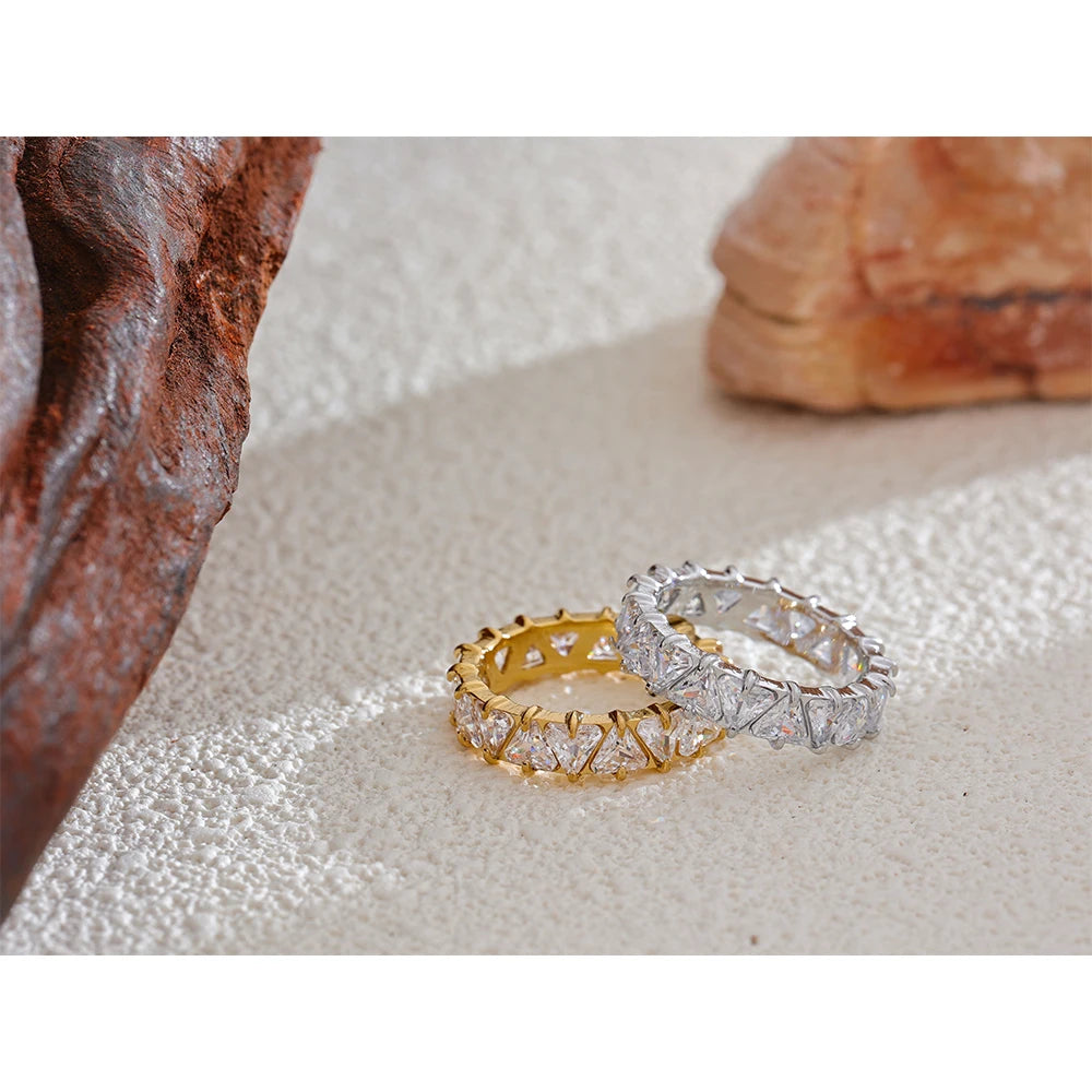 Heart Cubic Zirconia Ring