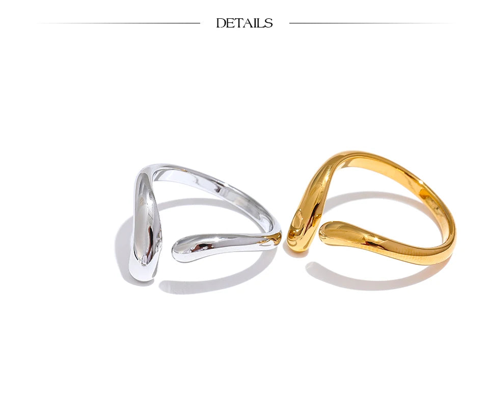 Minimalist Chic Adjustable Open Ring