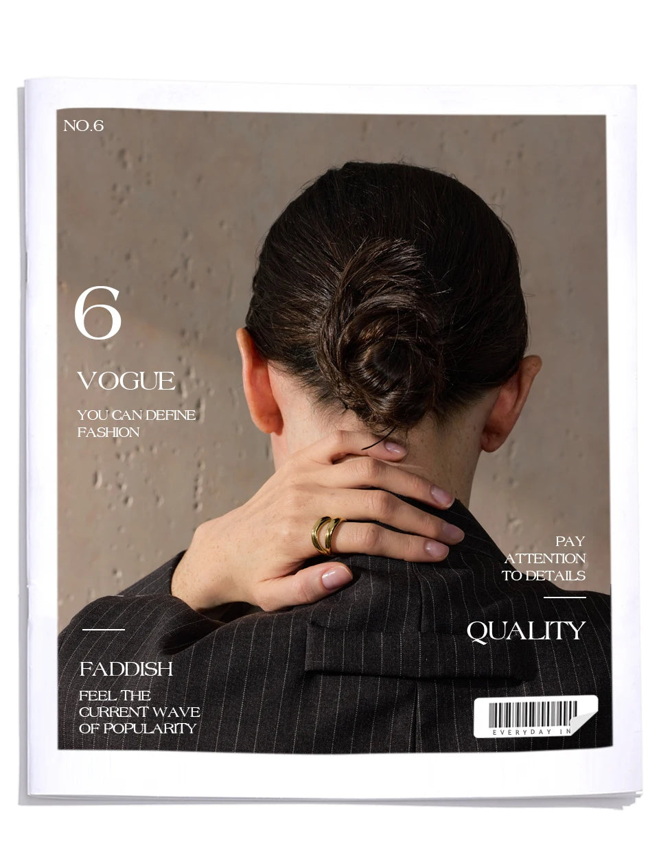 Double Layer Geometric Cast Ring