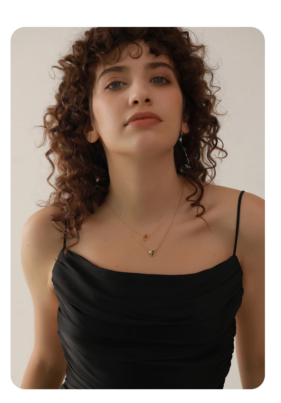 Olive Green Cubic Zirconia Pendant Necklace