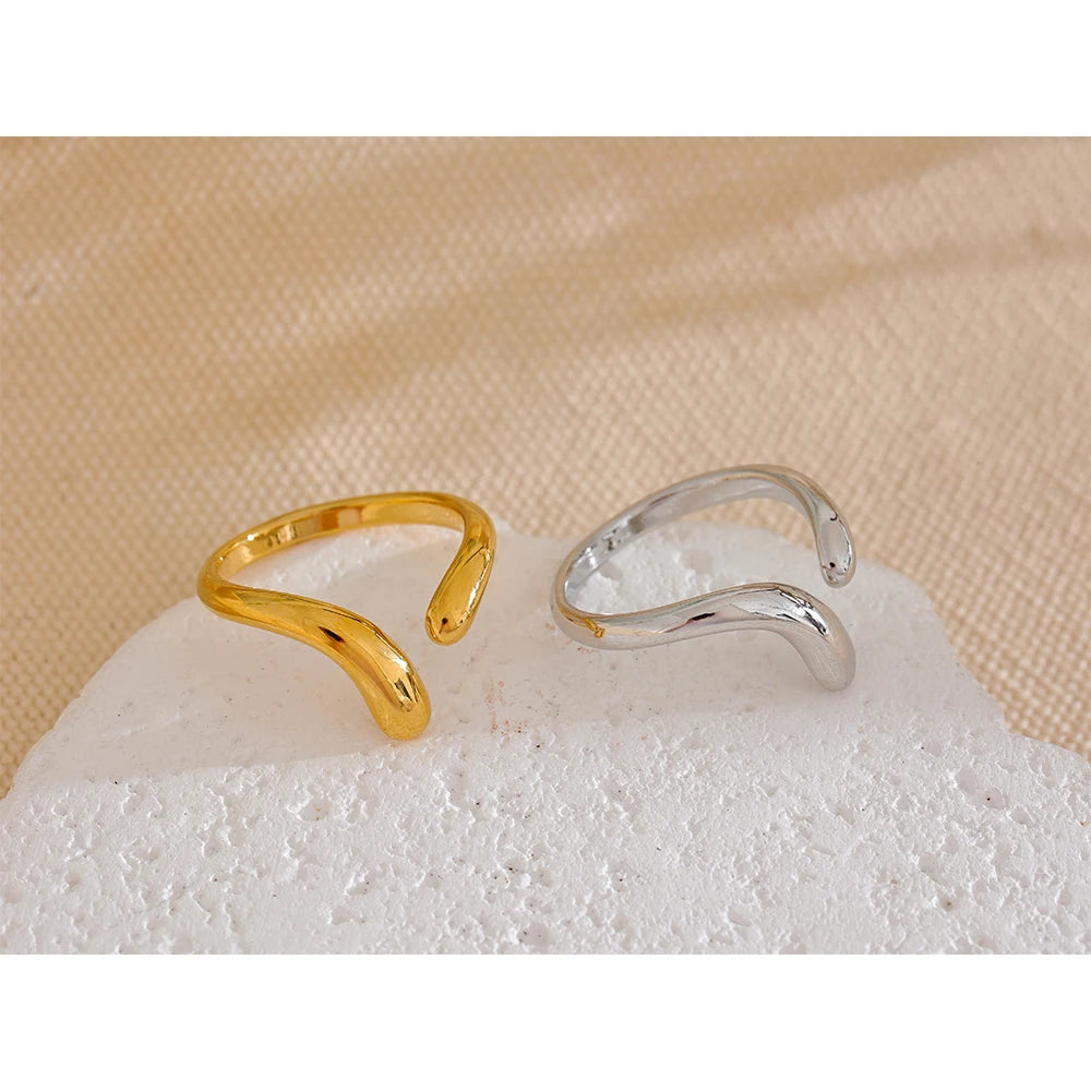Minimalist Chic Adjustable Open Ring