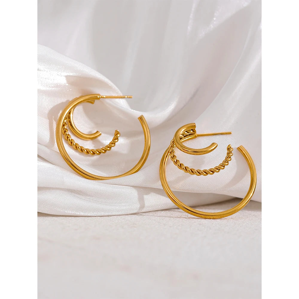 Fashion Statement Multi-Geometric Earrings
