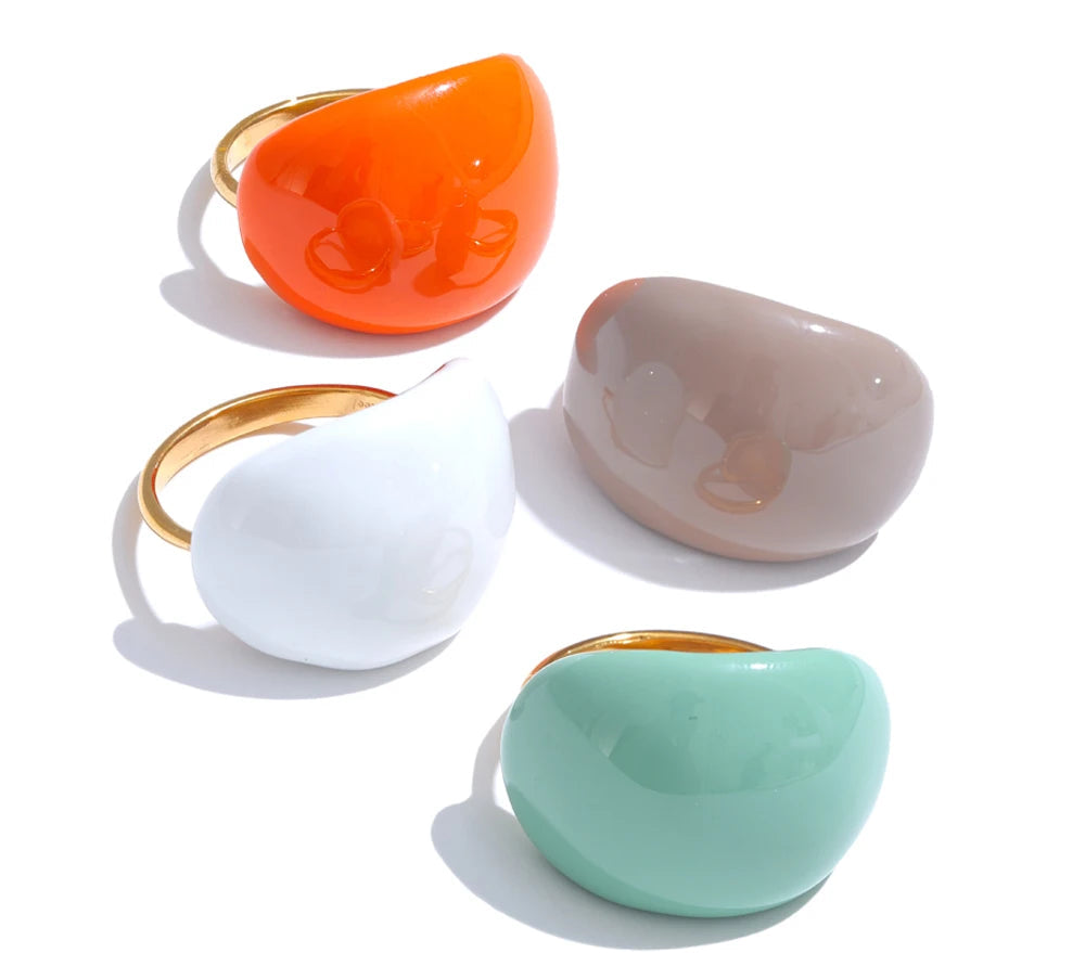 MultiColor Enamel Waterproof Ring