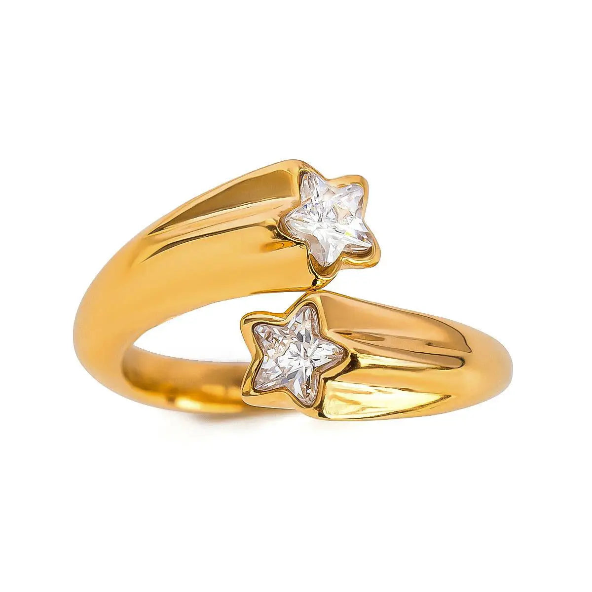 Cubic Zirconia Open-end Rings