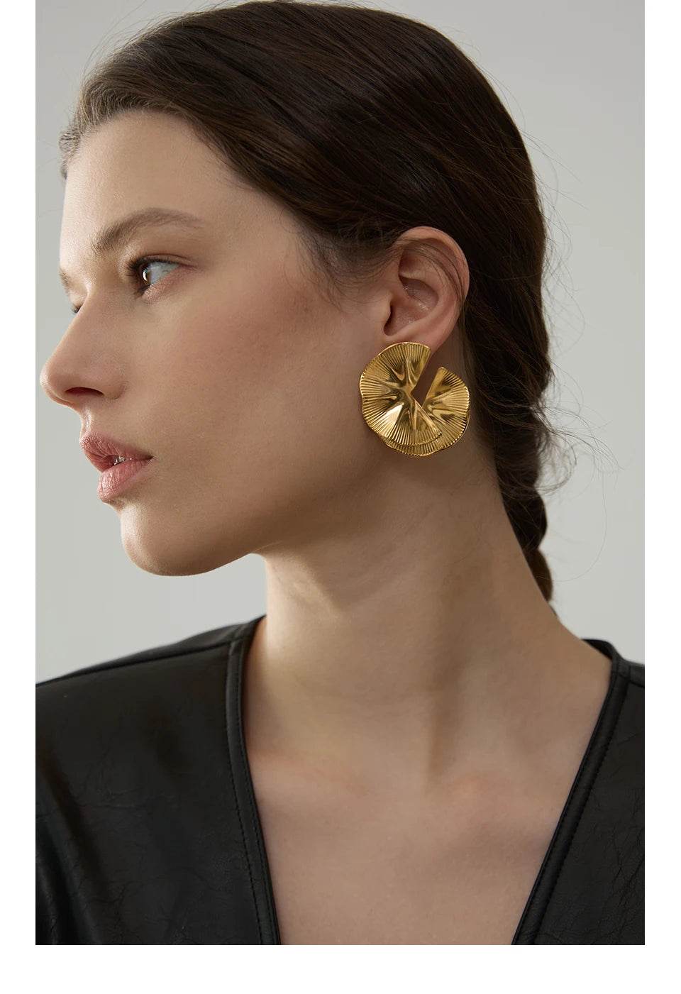Flower Statement Stud Earrings