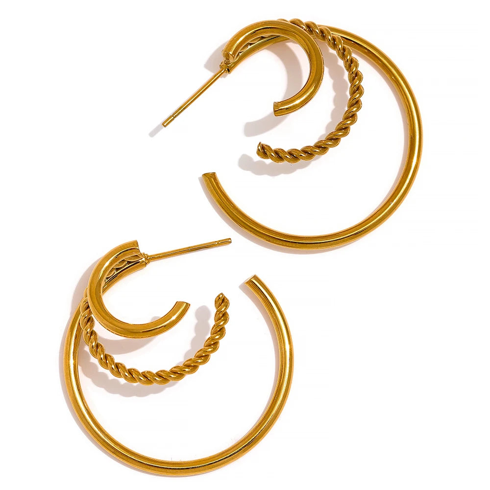 Fashion Statement Multi-Geometric Earrings