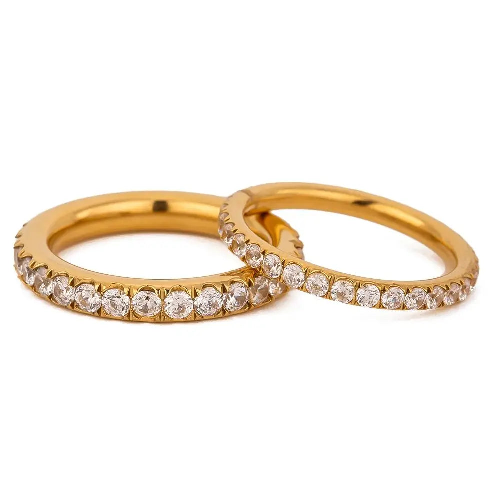 Cubic Zirconia Rhinestones Ring
