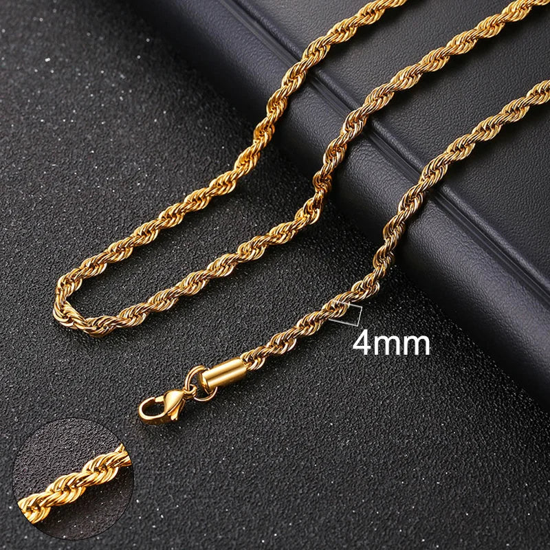 3D Vertical Bar Necklaces for Men