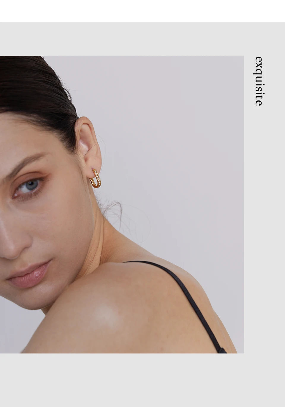 Cubic Zirconia Huggie Hoop Earrings