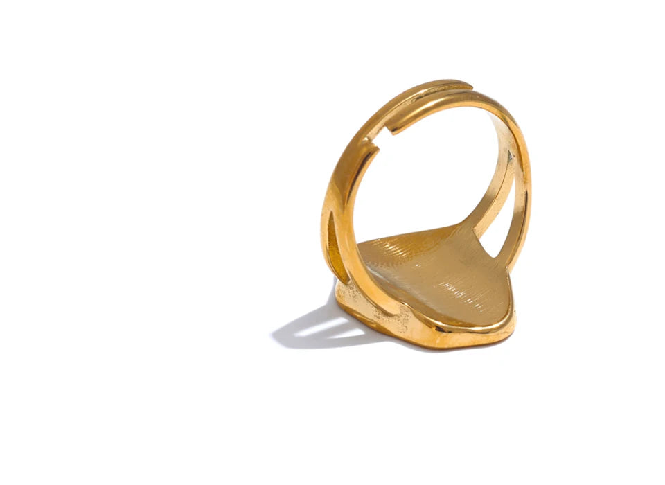 Natural Shell Adjustable Ring