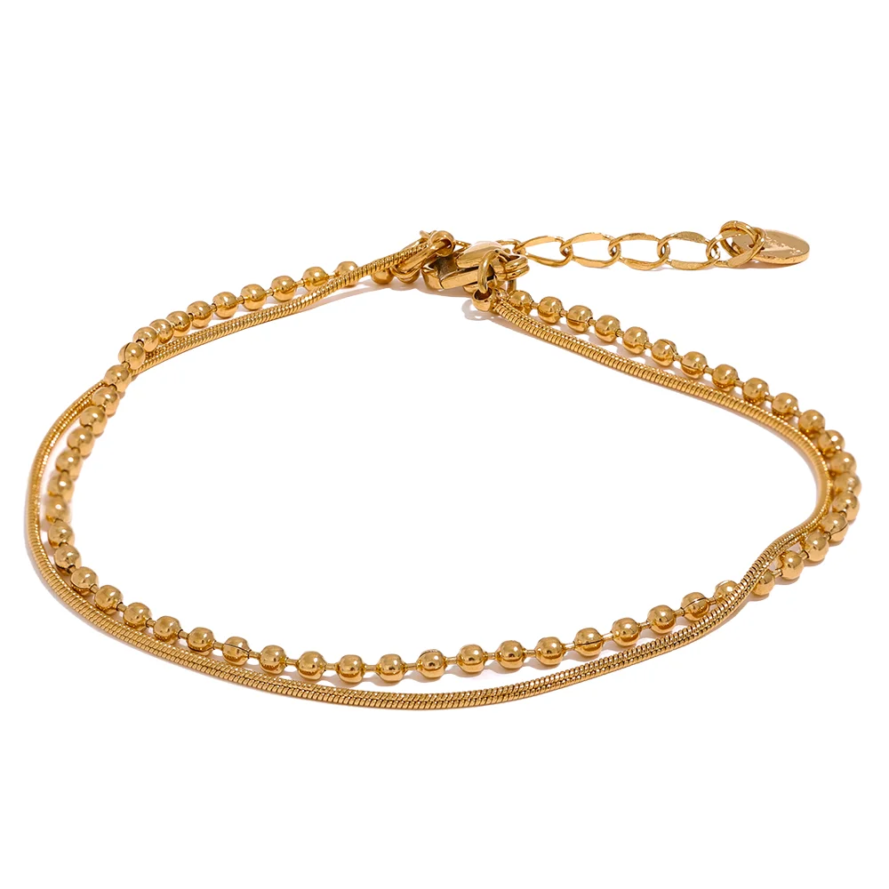 Double Layer Stainless Steel Bracelet