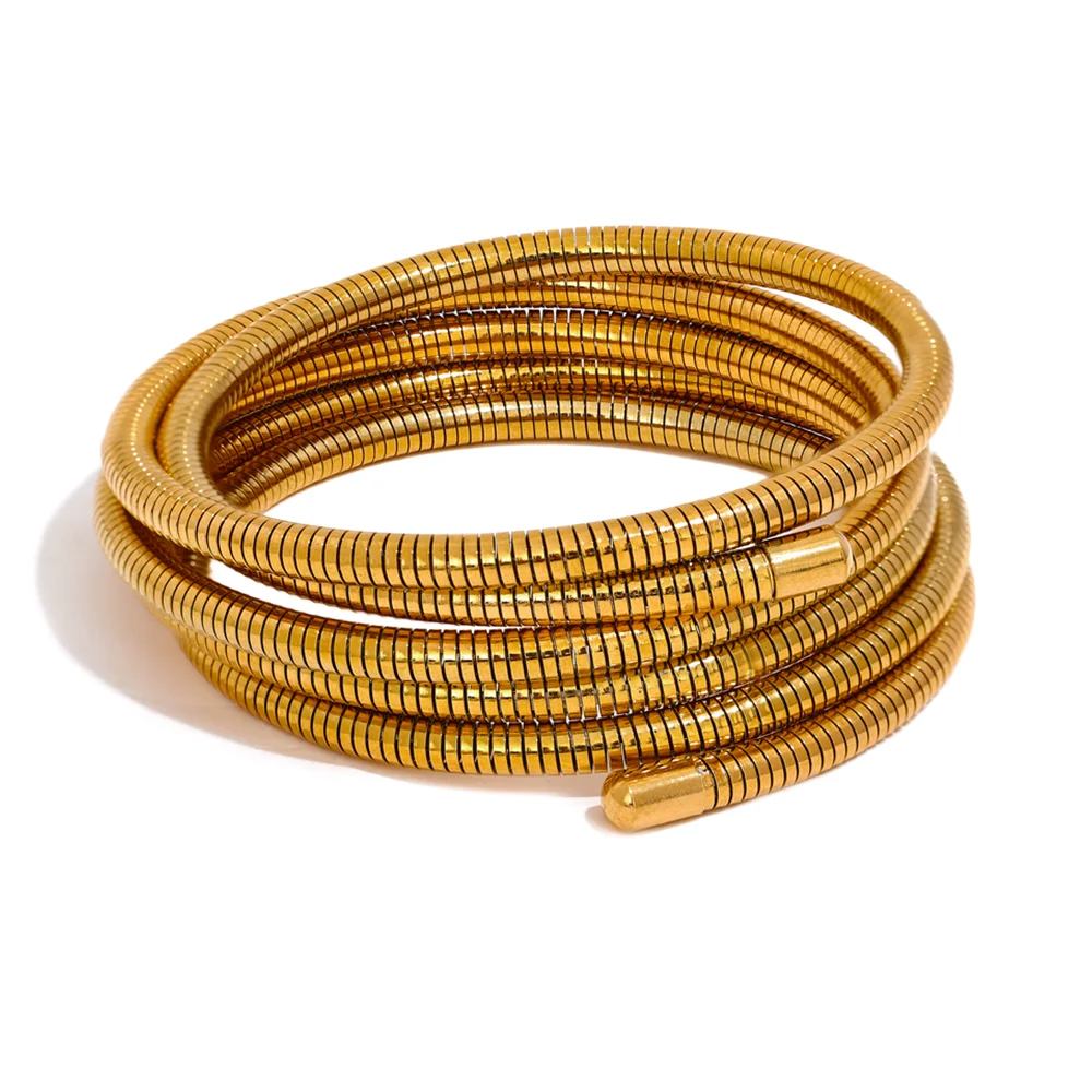 Stackable Multi-Layer Wrap Arm Bracelet Bangle
