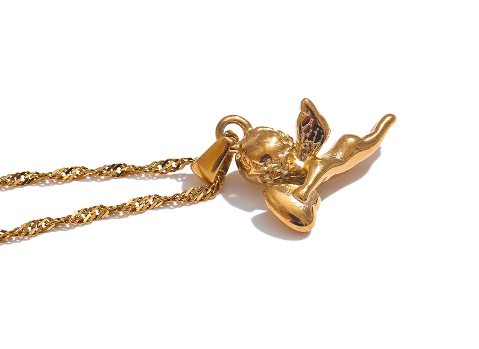 Angel Heart Pendant Necklace