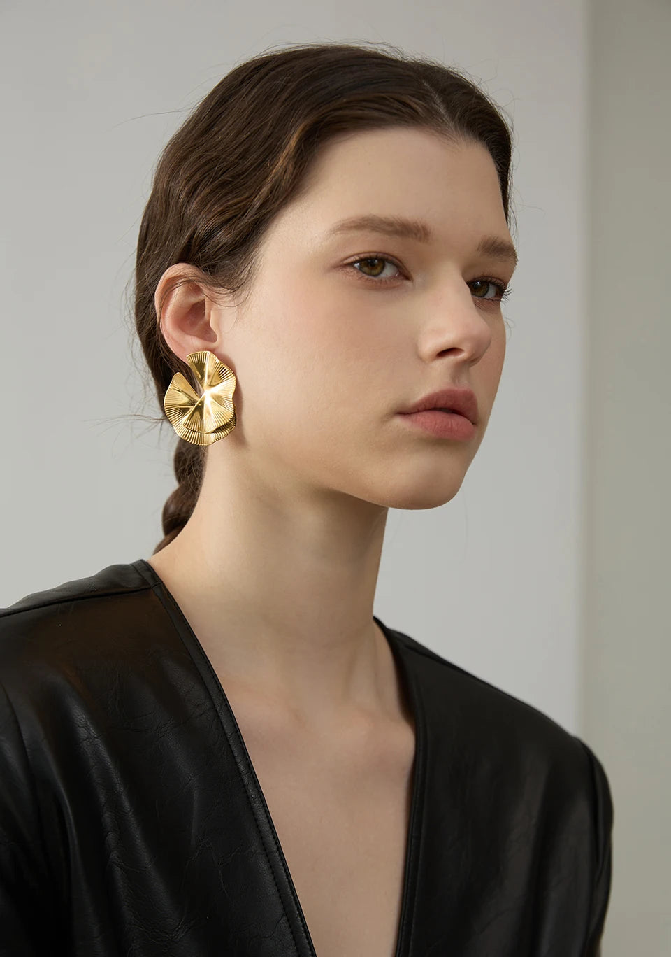 Flower Statement Stud Earrings