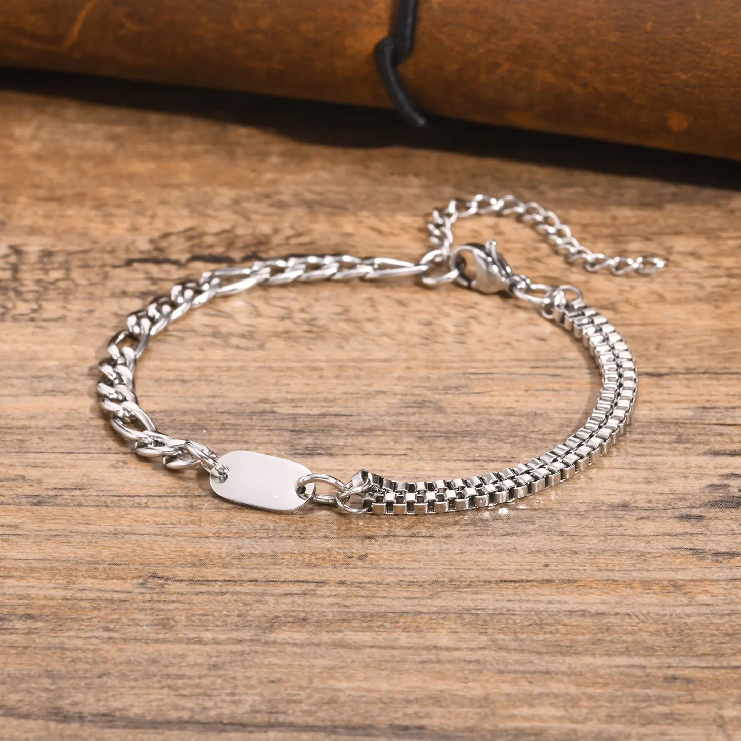 A-Z Initial Link Chain Bracelets