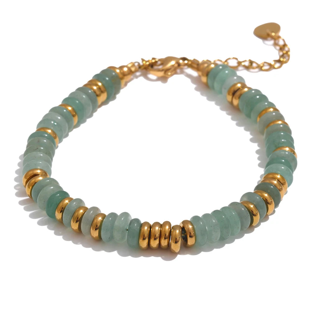 Natural Stone Beads Chain Handmade Bracelet