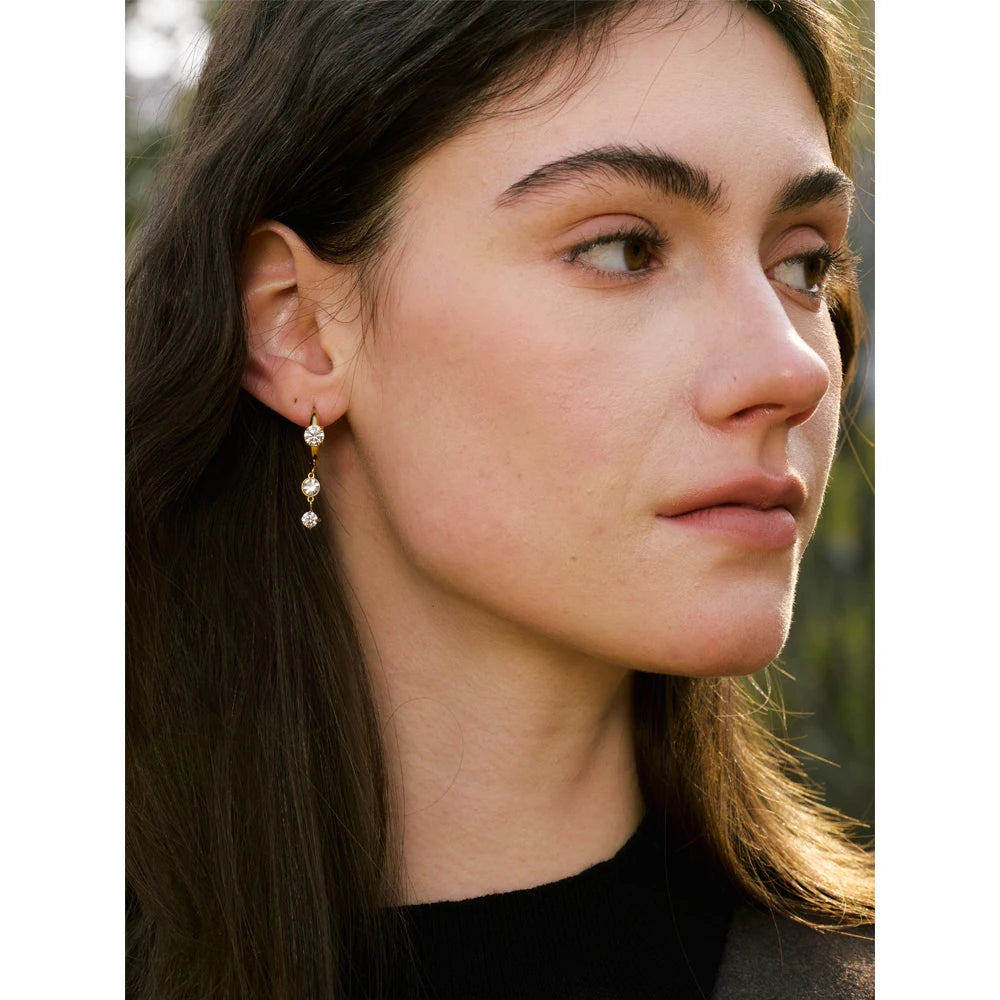 CZ Drop Earrings Chic Jewelry