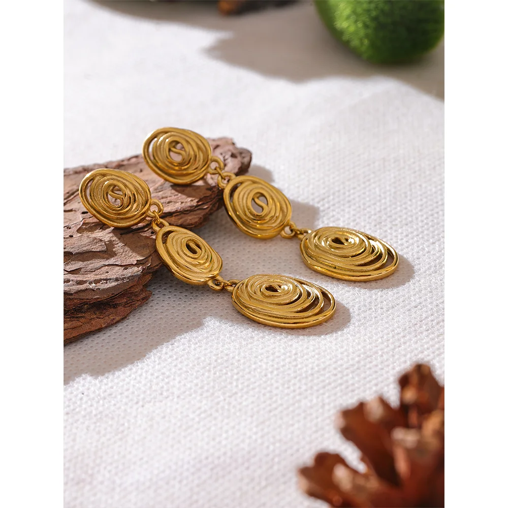 Charm Pendant Drop Earrings