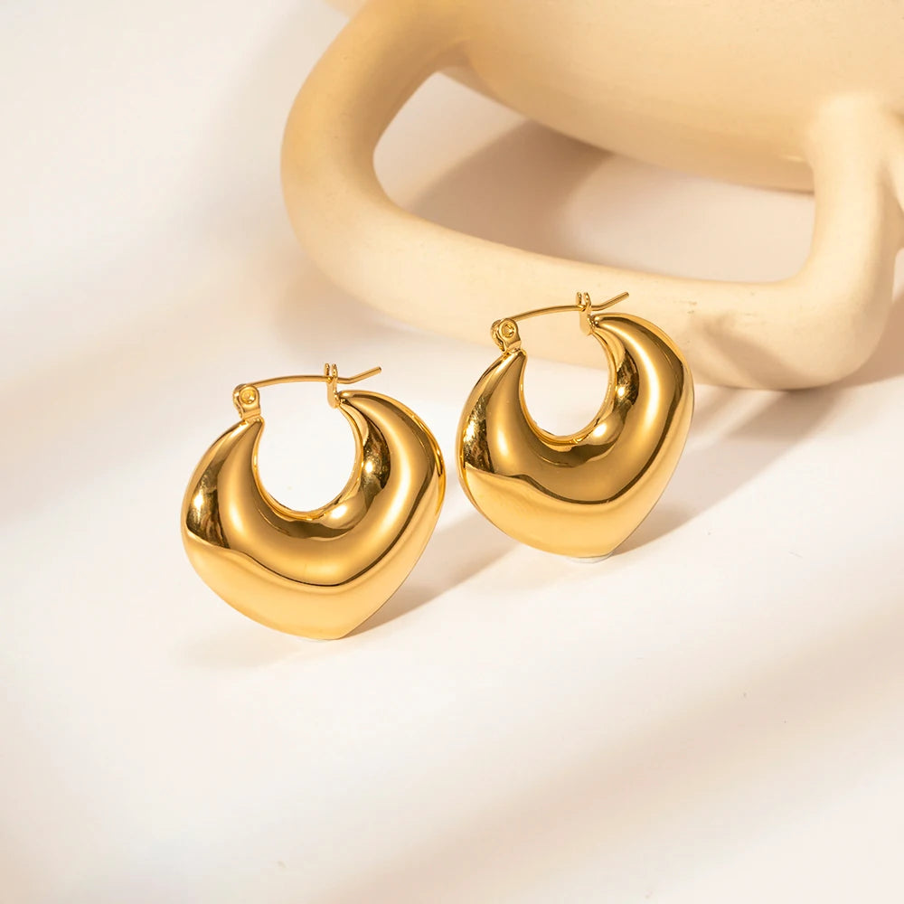 Vintage Hollow Hoop Earrings