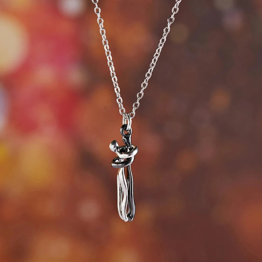 Hug Pendant Chain Necklace Jewelry