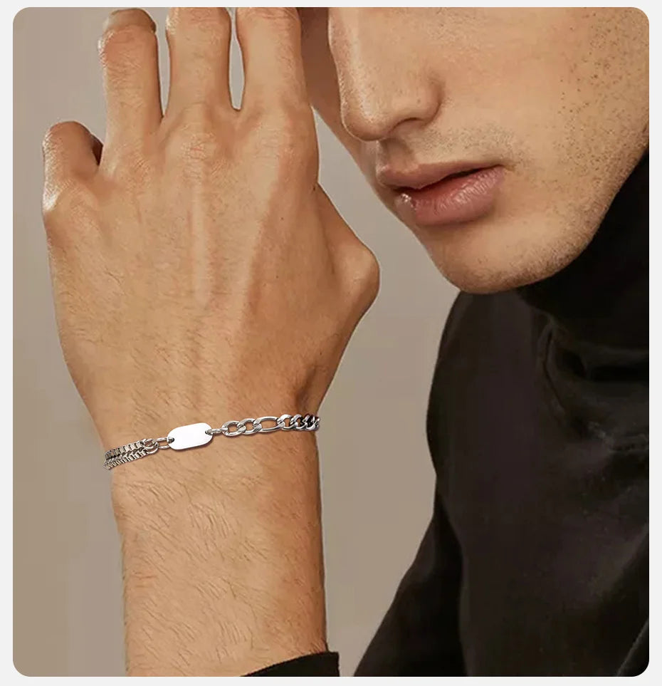 A-Z Initial Link Chain Bracelets