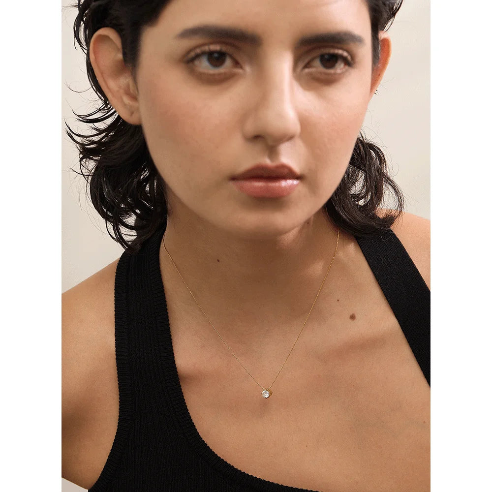 Korean Cubic Zirconia Cast Delicate Necklace Pendant