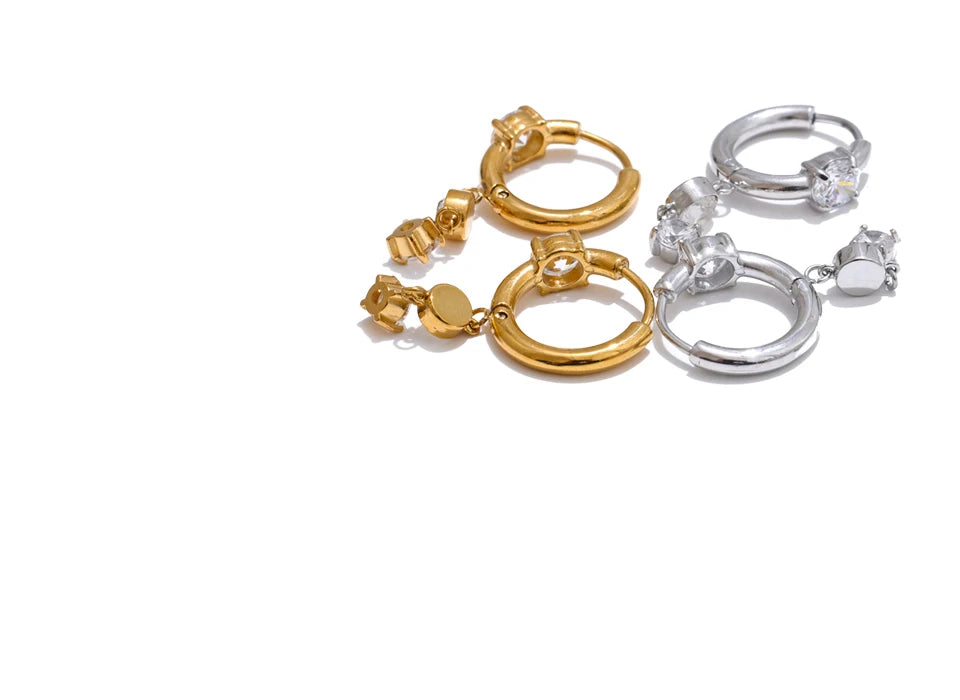 CZ Drop Earrings Chic Jewelry