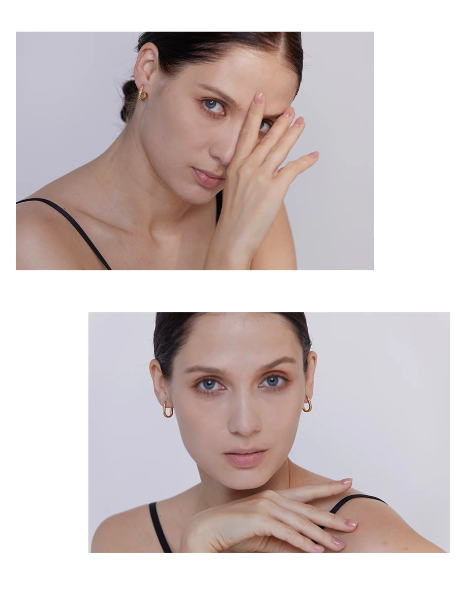 Cubic Zirconia Huggie Hoop Earrings