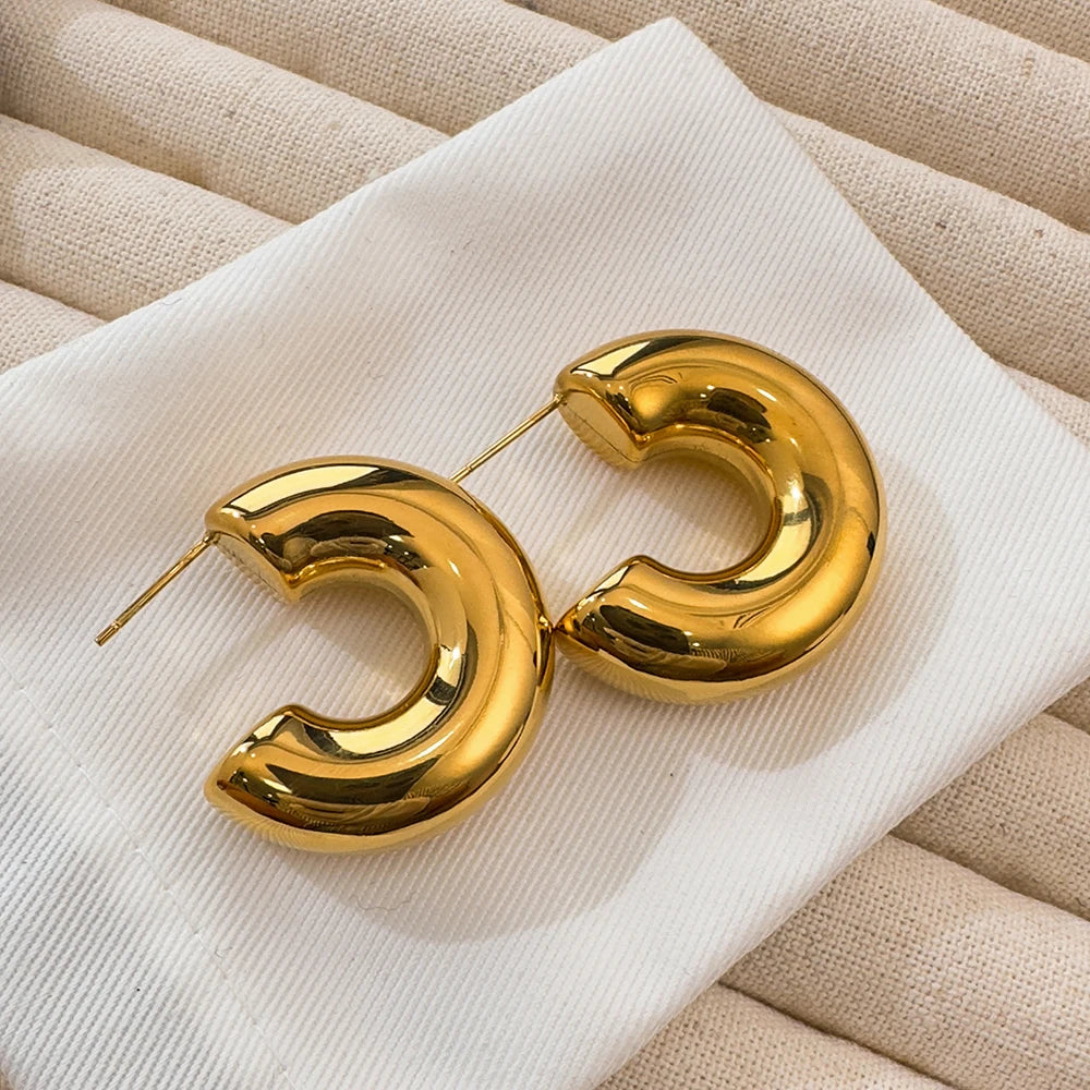 Vintage Hollow Hoop Earrings