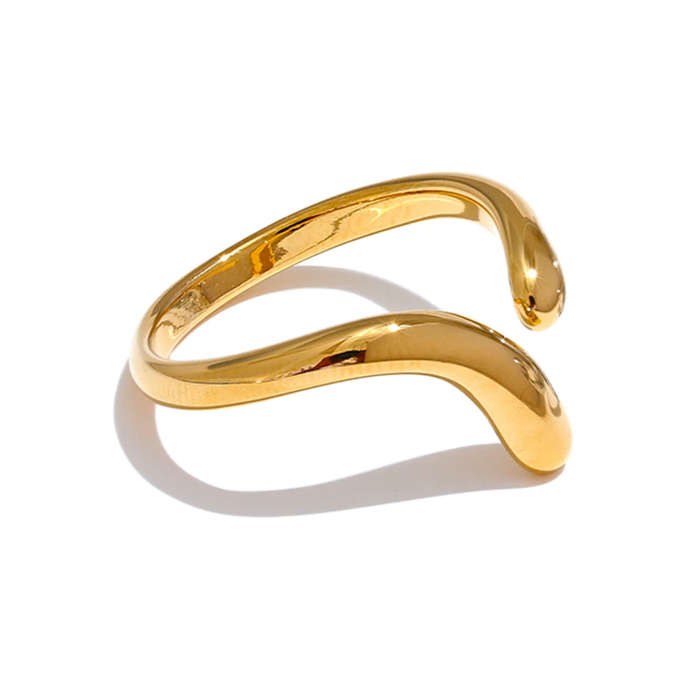 Minimalist Chic Adjustable Open Ring