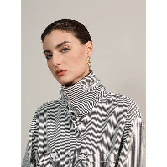 Heart Drop Hoop Earrings