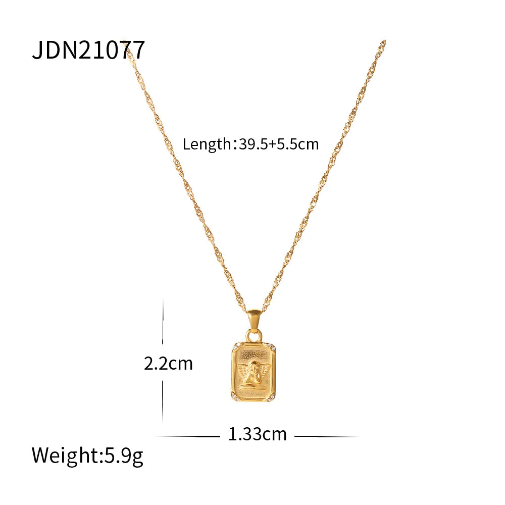 Angel Pendant Necklace Chain