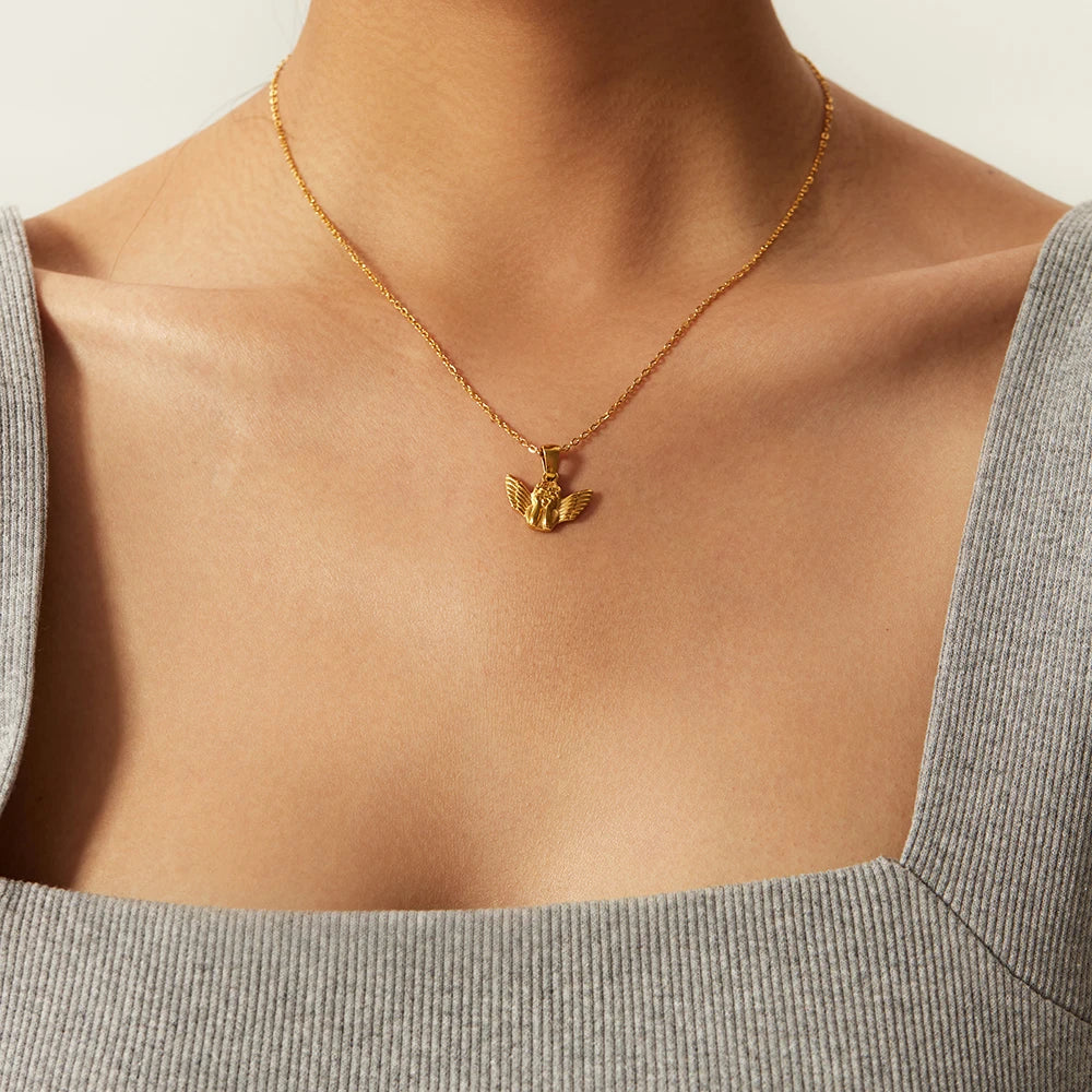Angel Pendant Necklace Chain