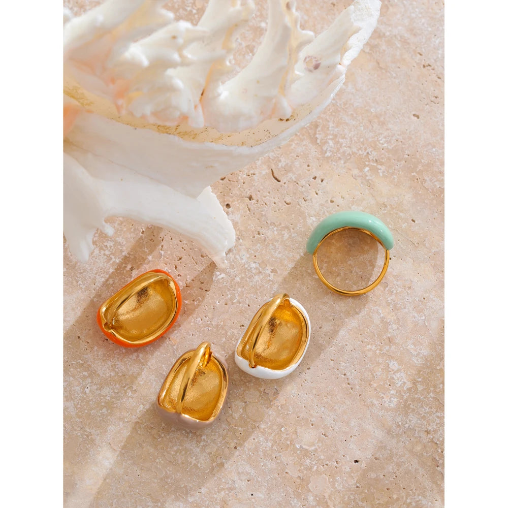 MultiColor Enamel Waterproof Ring