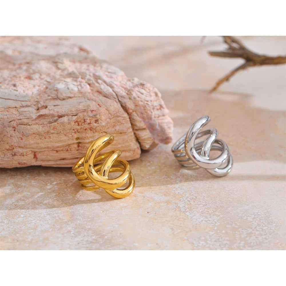 Unique Design Geometric Unusual Ring