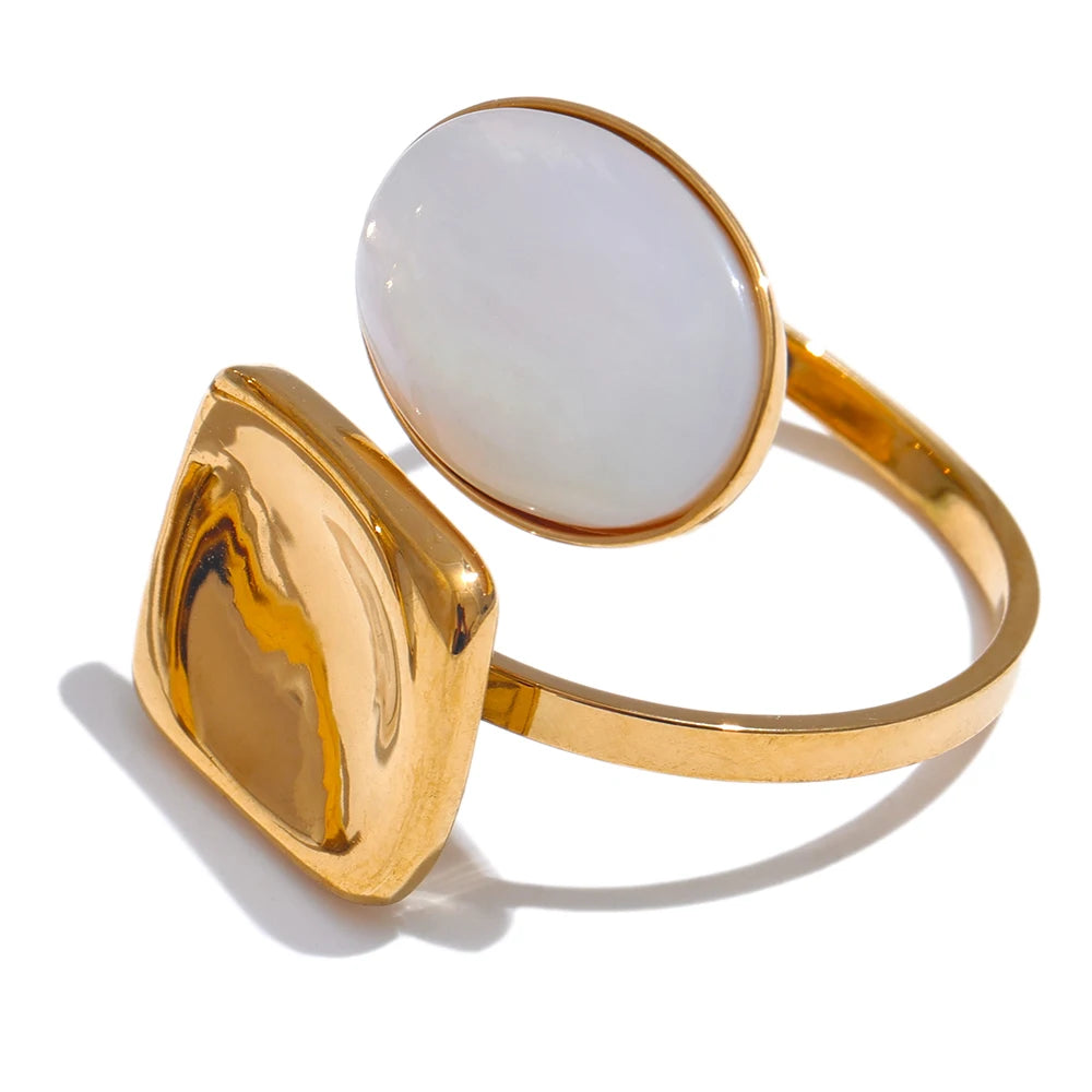 Heart Love Square Opening Ring