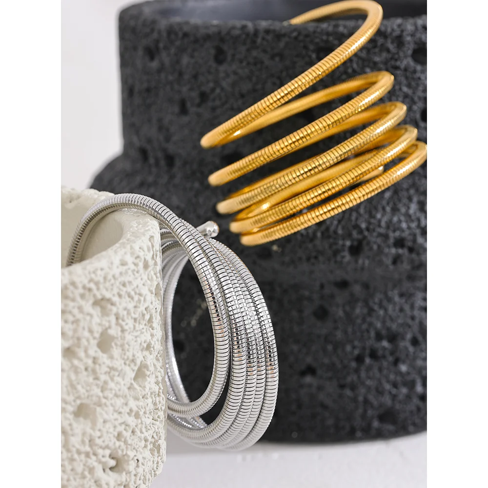 Stackable Multi-Layer Wrap Arm Bracelet Bangle