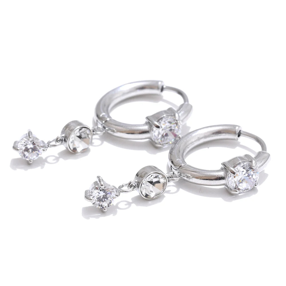 CZ Drop Earrings Chic Jewelry