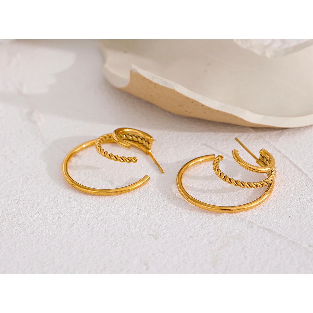 Fashion Statement Multi-Geometric Earrings