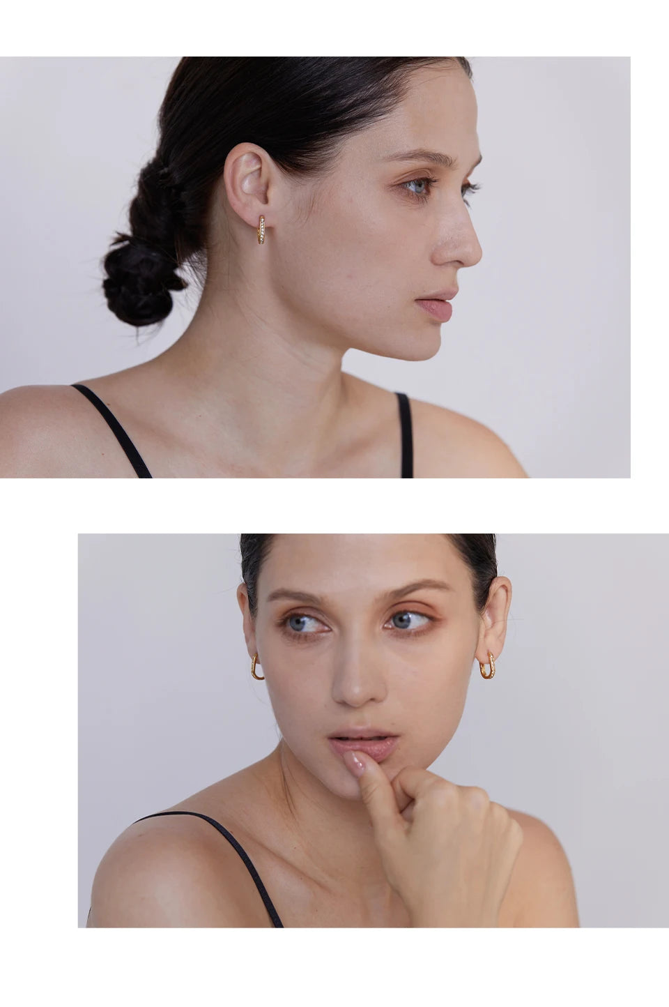 Cubic Zirconia Huggie Hoop Earrings