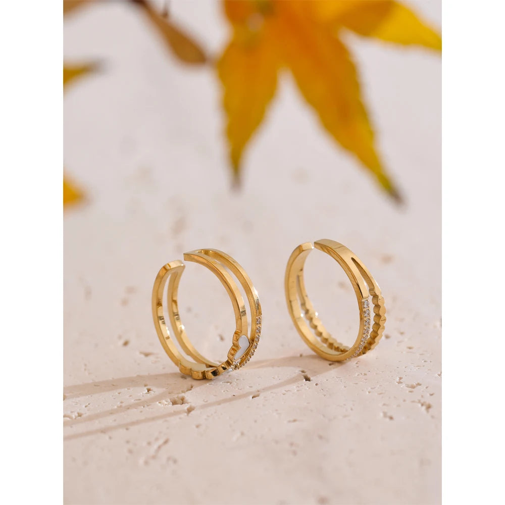 Double Layer Heart Ring