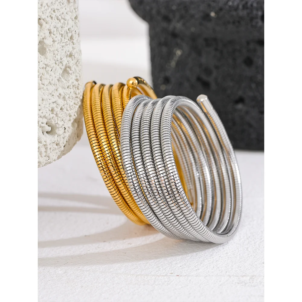 Stackable Multi-Layer Wrap Arm Bracelet Bangle