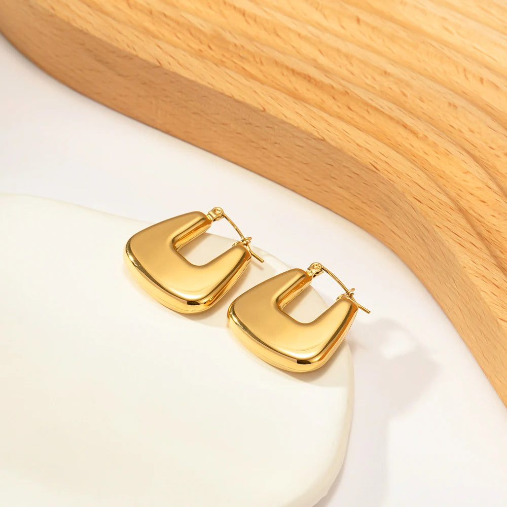 Vintage Hollow Hoop Earrings