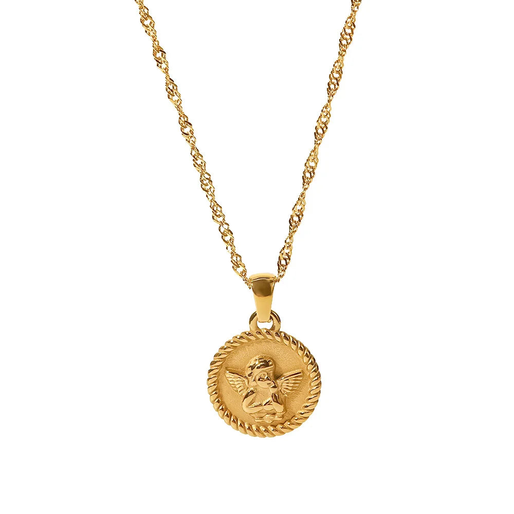 Angel Pendant Necklace Chain