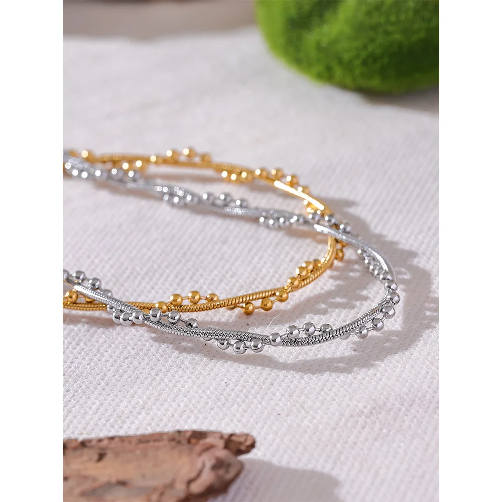 Handmade Twisted Chain Collar Necklace