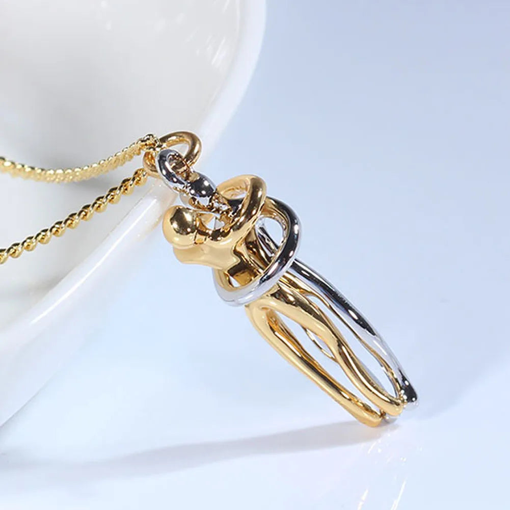 Hug Pendant Chain Necklace Jewelry