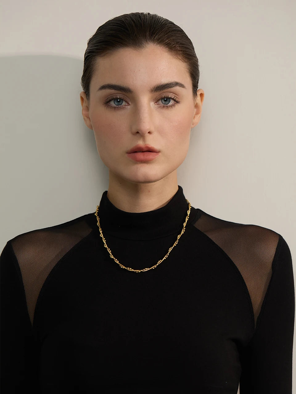 Handmade Twisted Chain Collar Necklace