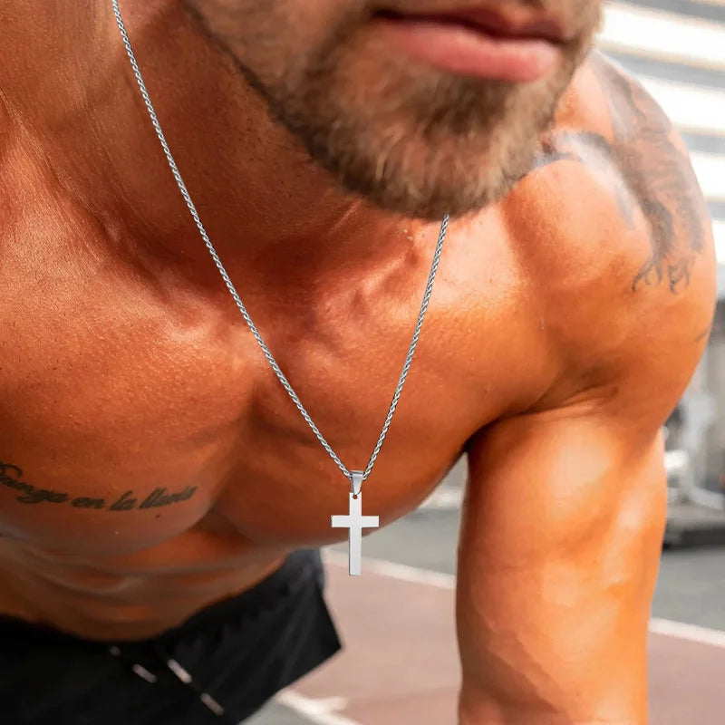 Waterproof Cross Necklaces for Men