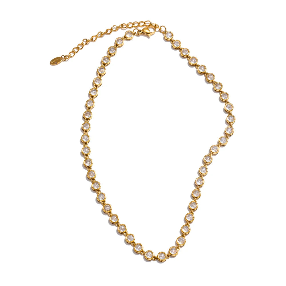 Exquisite Colorful Cubic Zirconia Luxury Chain Jewelry